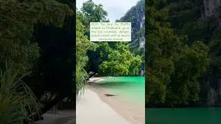 This place is located about an hour away from Krabi on long tail boat 📍Hong Island, Thailand I