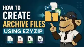 📦 How to Create an Archive File Using EzyZip Online Free | No Software Installation Required