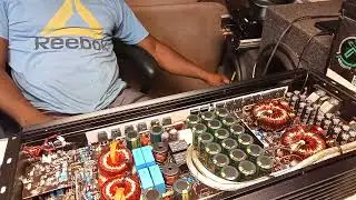 DD AUDIO M3C AMPLIFIER IN PROTECTION MODE REPAIR VIDEO PART #2 BENCH TEST
