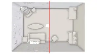 De-noising, Stabilizing and Completing 3D Reconstructions On-the-go using Plane Priors