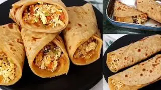 The ABSOLUTE BEST Paneer Bhurji Wrap Recipe for Healthy Lunch Box