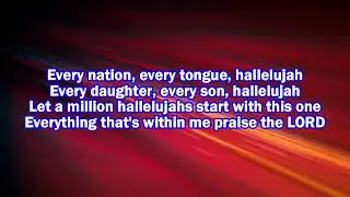 One Hallelujah - Instrumental Track with Lyrics