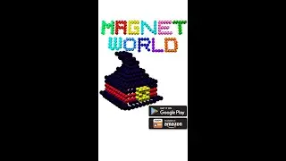 Halloween Magnet World - Build by Magnetic Balls #shorts