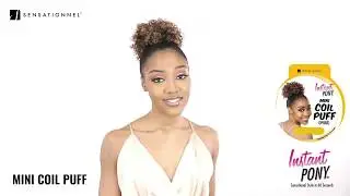 Sensationnel Instant Pony- mini Coil Puff- Hair Pieces 360&deg; view