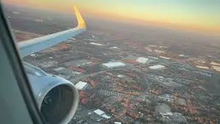 Beautiful Clear Sunrise! American A321-231 takeoff from Charlotte