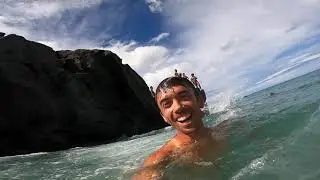 Waimea Bay Cliff Jumping - KEEPIN' YEW'S GOIN