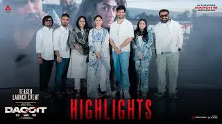 Dacoit Teaser Launch Event Highlights | Adivi Sesh | Mrunal Thakur | Anurag Kashyap | YouWe Media