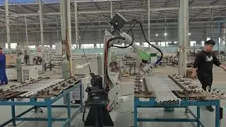 RobotMeta Pro laser welding, aluminum guardrail.