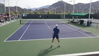 Taylor fritz at indian wells 2019 practice court