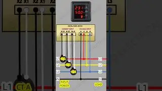 Digital panel meter CT connection diagram #digitalmeter #meter #connection #electrical