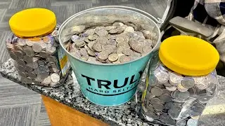 CASHING IN QUARTERS💰Thousands of coins 