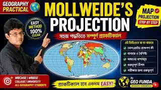Mollweides Projection || Map Projection || Geography Practical || by Geo Funda