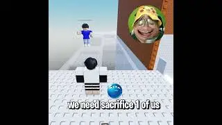 bro SACRIFICE his Best FRIEND to win IMPOSSIBLE tower 😭😂 #roblox #robloxmemes #robloxedit