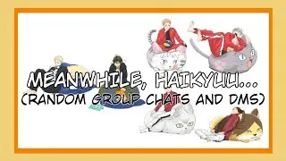 meanwhile, haikyuu... pt. 2 || random gcs and dms || haikyuu texts