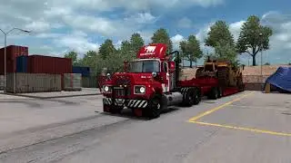 ATS 1.38+Mack R Series+MAMMOET Colours on the Heavy Haul and Special Transport Trailers