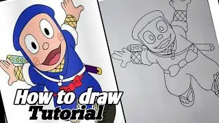 Ninja hattori Drawing❤️How to draw Ninja Hattori/Ninja Hattori कैसे बनाएं
