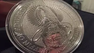 British Silver at its Best! 10 oz Queen's Beasts Griffin of Edward