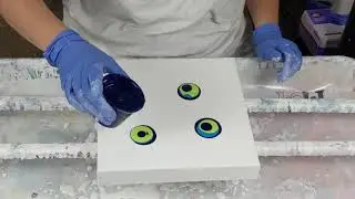 (623) Fluid painting hammer smash with flingies and cells/ amazing results
