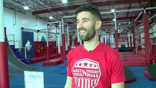 American Ninja Warriors James McGrath and Ryan Stratis give tour of new Austin Ninjas gym in Cedar P