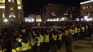 Thousands of students take to the streets of Serbia to protest against corruption