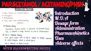 Paracetamol | Acetaminophen || M.O.A | Pharmacokinetics | Uses | Adverse Effects | Part - 1