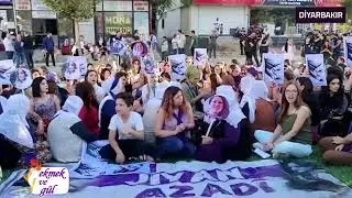 Diyarbakır'da #MahsaAmini i&ccedil;in eylem