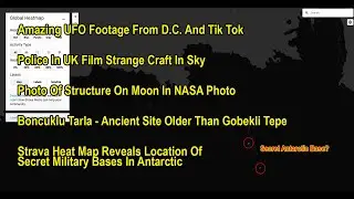 Amazing UFO Footage - UK Police Film Strange Craft - Structures on Moon - Secret Military Bases