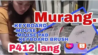 Lazada Shopee MURANG KEYBOARD, MOUSE at MOUSE PAD P412 lang lahat
