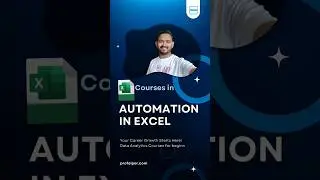 Learn Automation In Excel and get all your reports dynamic updating #excel #dataanalysis #profelper