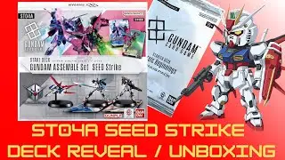 RIPPIN GUNDAM CARD GAME STARTER DECK ST04A SEED STRIKE GUNDAM ASSEMBLE SET 🔥🔥🔥