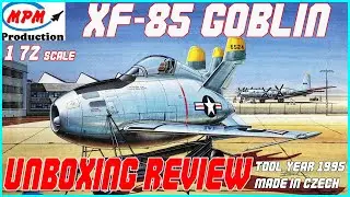 MPM PRODUCTS 1/72 McDonnel XF-85 GOBLIN UNBOXING REVIEW