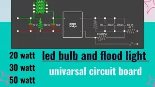 How to make univarsal led driver circuit | एलईडी बल्ब लाइट के लिए सर्किट बोर्ड कैसे बनाएं | #diy