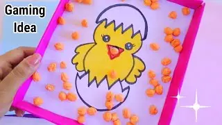 DIY Gaming idea| How to make paper game |Cute duck paper toy | toys making at home | Useful Crafts