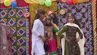 Sindhi music dance performance on the occasion of culture Day at Bhittai Public School Lankana.
