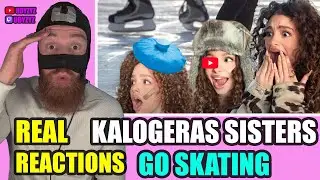 KALOGERAS SISTERS GO SKATING! | REAL REACTION by UDYZYZ