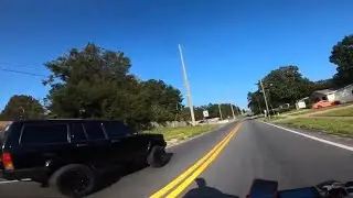 !! Ecotric 500 watt fat tire bike!! Crazy driver almost hit me !!