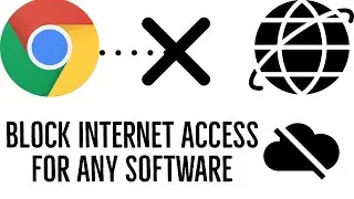 How To Block Internet Connection For Any Software | Firewall Technique