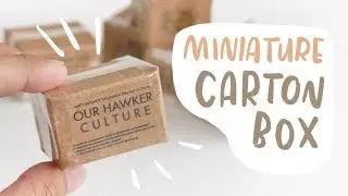 How to make realistic Miniature Carton Boxes