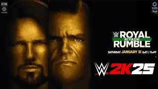 AJ STYLES VS GUNTHER - WWE ROYAL RUMBLE RIYADH - WWE 2K