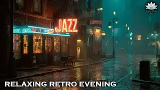 Midnight Rain 🌧️ Soulful Jazz & Retro R&B Piano Melodies | Relaxing Retro Evening Music