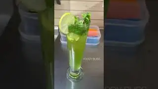 Green Apple MOJITO 🍏  Super Refreshing.🥰 #foodie #yt #yum #greenapple #mojito #mocktail