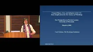2018 New Perspectives In Social Policy Seminar, Carol Graham