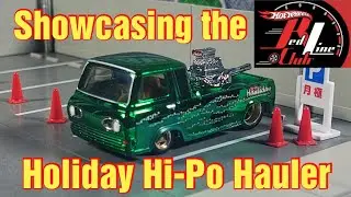 Showcasing the Hot Wheels Red Line Club 2020 Holiday Car, the Hi-Po Hauler!