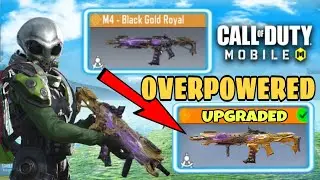 FREE LEGENDARY M4 BLACK GOLD ROYAL UPGRADE TO NORECOIL ATTACHMENT IT'S UNBELIEVABLE OUTPUT IN CODM 🤯