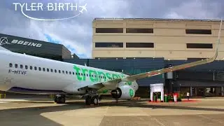 TRIP REPORT | TRANSAVIA | DELIVERY FLIGHT | BOEING 737-800 | BOEING FIELD (BFI) - PARIS (ORY)