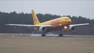 Sunrise at London Luton airport, Planespotting in 4K early morning rush