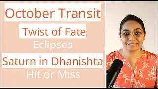 October Transit | Twist of Fate with Eclipses | Hit or Miss | Impact on Ascendant #october #eclipse
