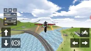 Flying Motorbike Simulator 2020 #1- Taxi Bike Pilot Game - Android Gameplay HD.