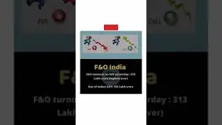 NSE derivatives turnover | F&O turnover on NSE #futureandoption #nse #shorts #shortvideo #tvmtraders