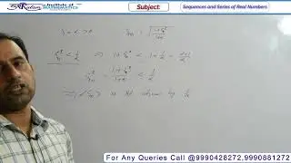 IIT JAM  2020  Sequences and Series of Real Numbers  Qno  12